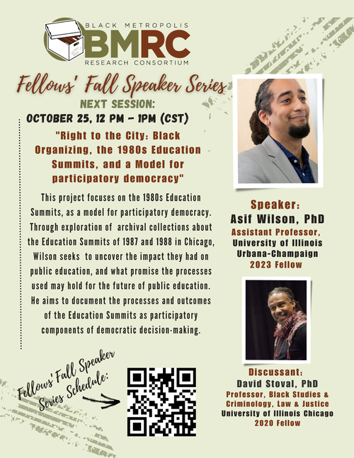 2023 BMRC Fellows Fall Speakers Series_ #4 - Oct 25